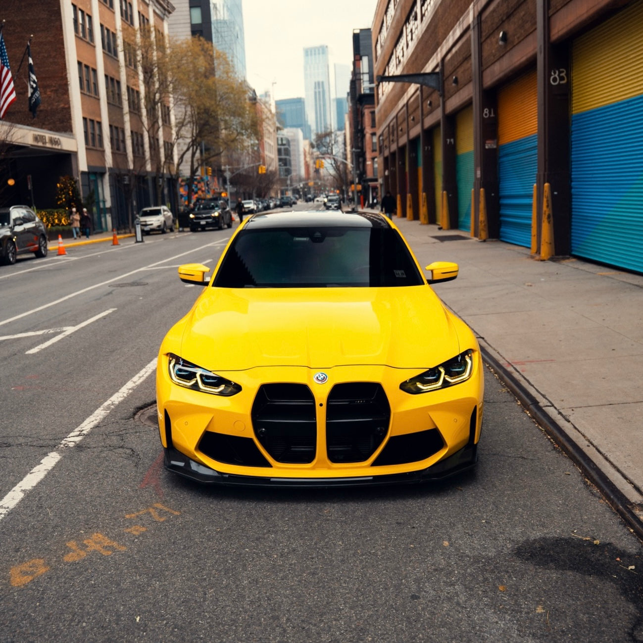 Gloss Signal Yellow_Dry Installation Colour PPF