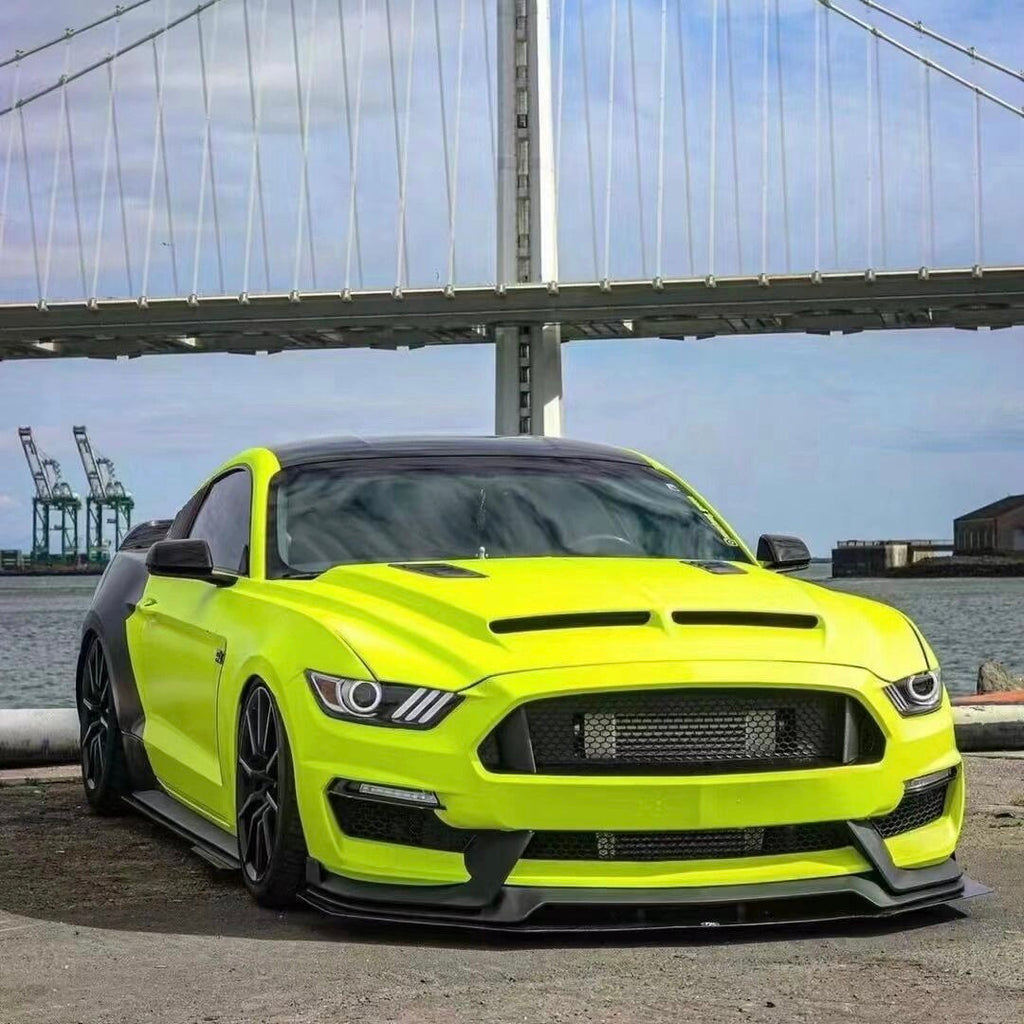 Matte Fluorescent Yellow Vinyl Wrap