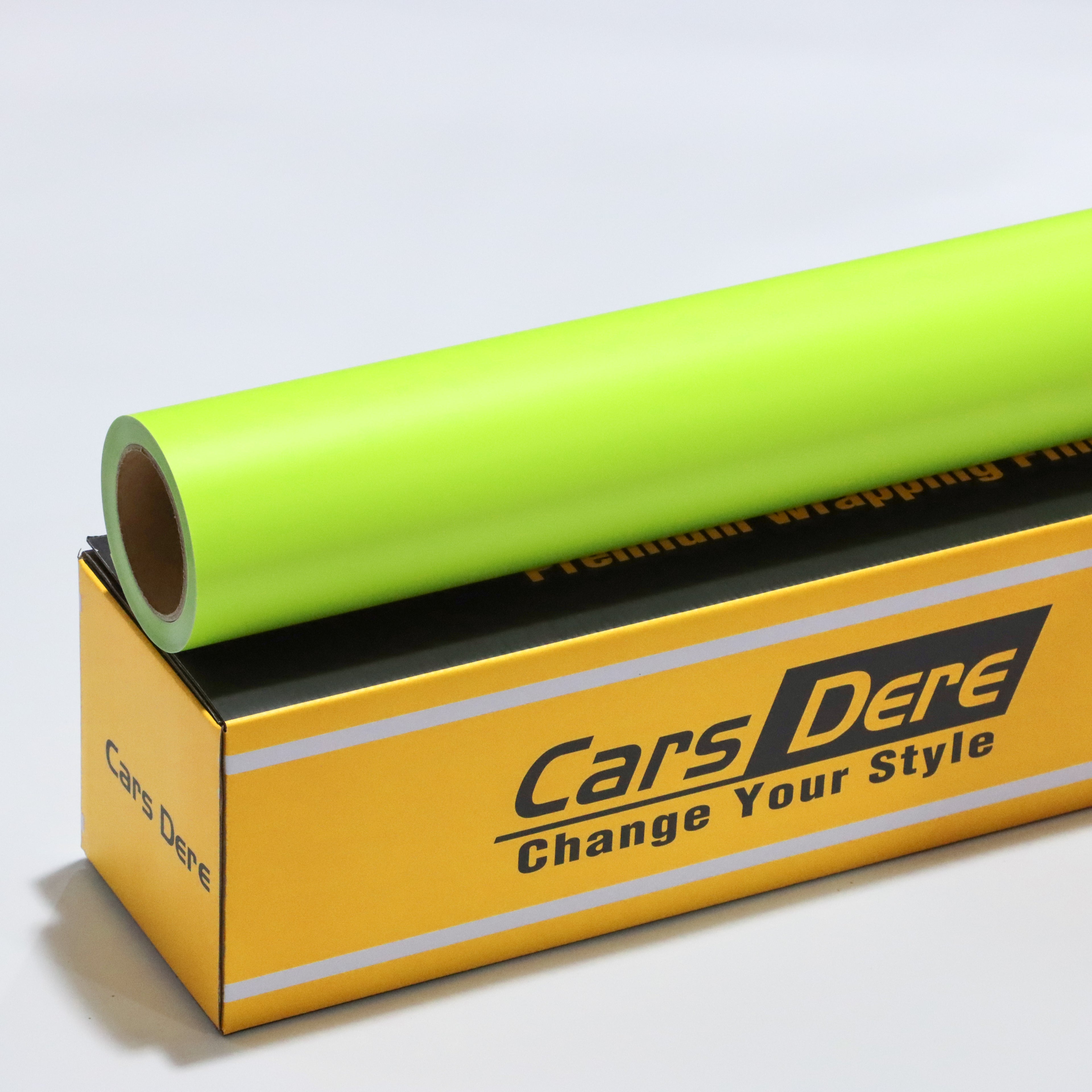 Matte Fluorescent Yellow Vinyl Wrap