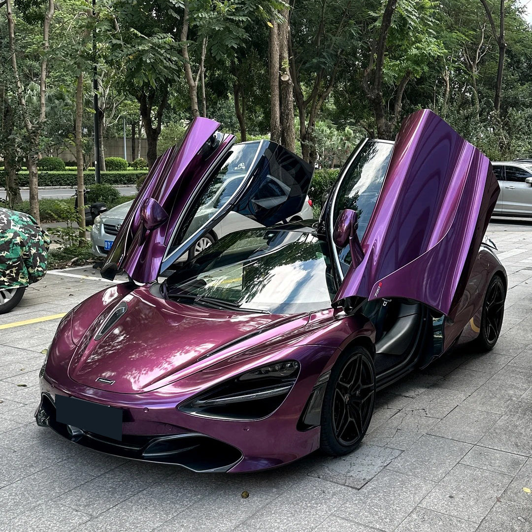 Glossy Meatllic Purple Crystal_Dry Apply Colour PPF