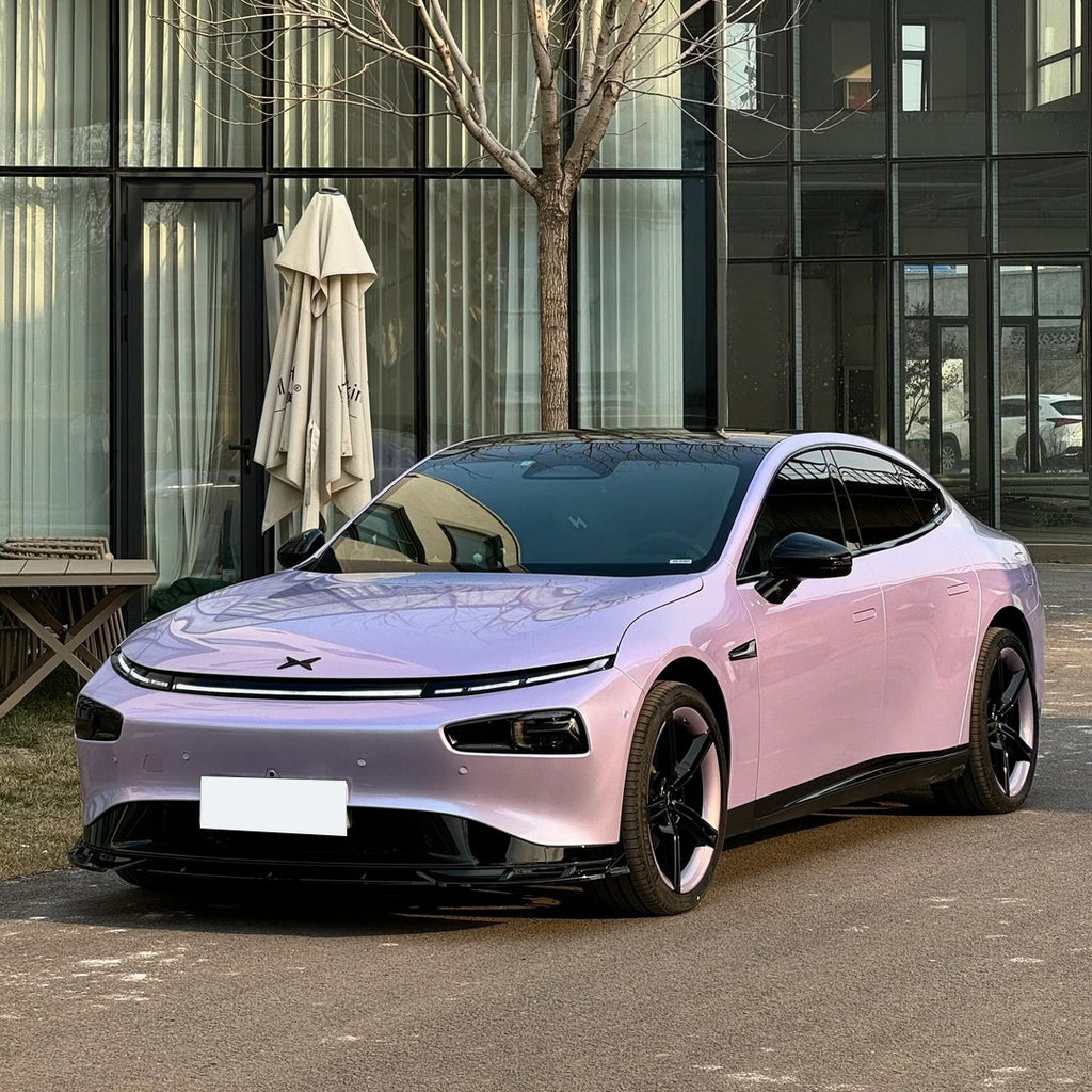 Glossy Metallic Silver Purple_Dry Apply Colour PPF