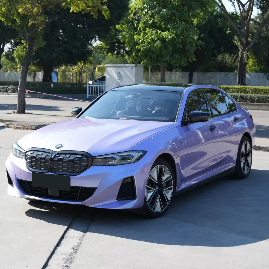 Glossy Metallic Silver Purple_Dry Apply Colour PPF